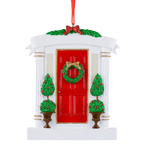 Personalized Christmas Ornament Our New Home Red Door