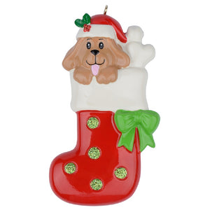 Personalized Christmas Pet Ornament Dog Stocking