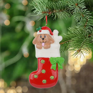 Personalized Christmas Pet Ornament Dog Stocking