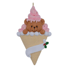 Load image into Gallery viewer, Customize Christmas Tree Ornament Holiday Gift Bear Ice Cream Ornament
