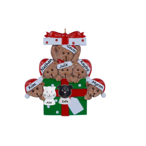 Christmas Tree Ornament Personalized Family Gift Bear Gift Family 6