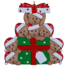 Load image into Gallery viewer, Christmas Personalized Ornament Bear Gift Family 8
