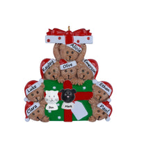Load image into Gallery viewer, Christmas Gift Personalized Ornament Bear Gift Family 8
