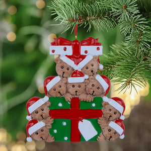 Christmas Personalized Ornament Gift Bear Gift Family 9