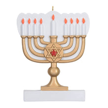 Load image into Gallery viewer, Personalized Christmas Ornament Menorah
