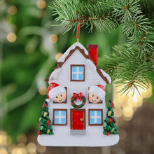 Load image into Gallery viewer, Personalized Christmas Ornament Holiday House Family 2
