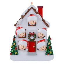 Load image into Gallery viewer, Personalized Gift Christmas Ornament Holiday House Family 5
