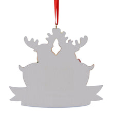 Load image into Gallery viewer, Christmas Personalized Ornament Reindeer Family 3

