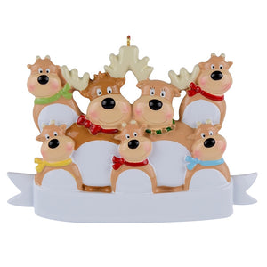 Christmas Gift Personalized Ornament Reindeer Family 7