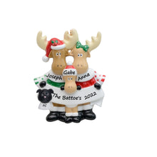 Load image into Gallery viewer, Personalized Christmas Gift for Family 3 Decoration Ornament Moose
