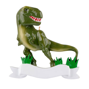 Maxora Personalized Christmas T-rex Ornament