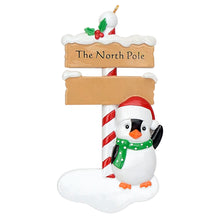 Load image into Gallery viewer, Customized Christmas Ornament North Pole Penguin Family 1
