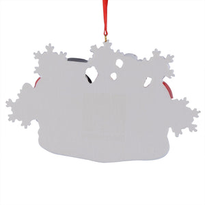 Christmas Ornament Personalized gift Snowflake Snowman Family 5