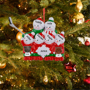 Christmas Gift Customize Ornament Selfie Snowman Family 6