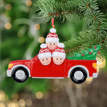 Load image into Gallery viewer, Personalized Christmas Ornament Christmas Tree Pickup Family 3
