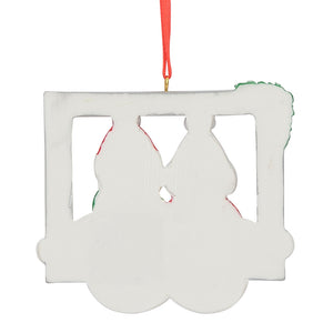 Customized Christmas Ornament Snowman Frame Family 2
