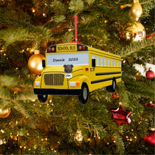 Load image into Gallery viewer, Personalized Gift Christmas Ornament School Bus
