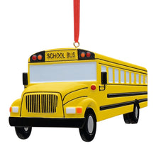 Load image into Gallery viewer, Personalized Christmas Ornament School Bus
