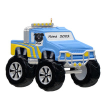Load image into Gallery viewer, Personalized Christmas Gift for Kids Monster Truck Blue
