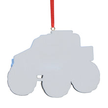 Load image into Gallery viewer, Personalized Christmas Ornament Monster Truck Blue
