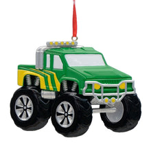 Load image into Gallery viewer, Customize Gift for Boy Christmas Ornament Monster Truck Green
