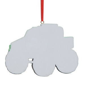 Customize Gift for Boy Christmas Ornament Monster Truck Green