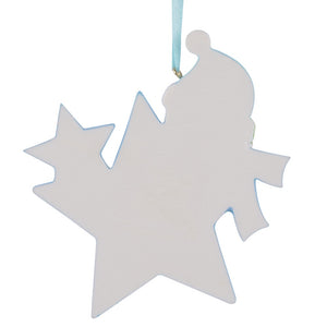 Maxora Personalized Baby Ornament Baby‘s 1st Christmas Star Boy