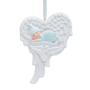 Customize Christmas Memorial Gift Ornament for Baby Boy