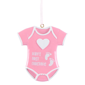 Personalized Ornament Baby's First Christmas Gift Baby onesie Boy/Girl