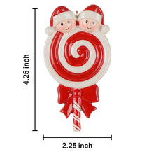 Load image into Gallery viewer, Personalized Christmas Ornament Lollipop Family 2
