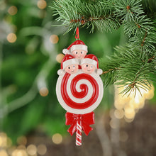 Load image into Gallery viewer, Personalized Christmas Gift Decoration Ornament Lollipop Family 3
