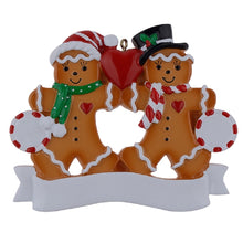 Load image into Gallery viewer, Personalized Family Gift Christmas Ornament Gingerbread Family 2
