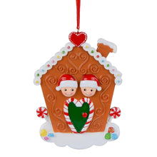 Load image into Gallery viewer, Customize Gift Christmas Decoration Ornament Gingerbread House Family 2
