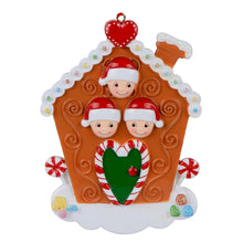 Load image into Gallery viewer, Christmas Decoration Ornament Gingerbread House Family 3
