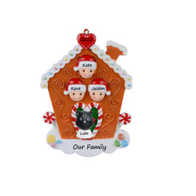 Load image into Gallery viewer, Christmas Decoration Ornament Gingerbread House Family 3
