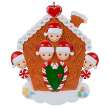 Load image into Gallery viewer, Personalized Ornament Gift Christmas Decoration Gift Gingerbread House Family 5
