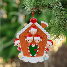 Load image into Gallery viewer, Personalized Ornament Gift Christmas Decoration Gift Gingerbread House Family 5
