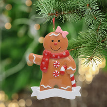 Load image into Gallery viewer, Personalized Christmas Gift Ornament Ginger Bread Ornament Girl/Boy
