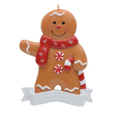 Load image into Gallery viewer, Personalized Christmas Ornament Ginger Bread Ornament Girl/Boy
