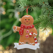 Load image into Gallery viewer, Personalized Christmas Ornament Ginger Bread Ornament Boy/Girl
