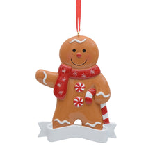 Load image into Gallery viewer, Personalized Christmas Ornament Ginger Bread Ornament Boy/Girl
