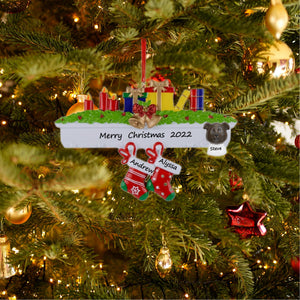 Personalized Christmas Ornament Mantel stockings Family 2