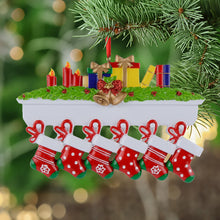 Load image into Gallery viewer, Christmas Personalized Ornament Mantel stockings Family 6
