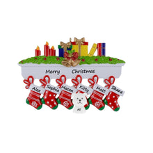 Load image into Gallery viewer, Christmas Personalized Ornament Mantel stockings Family 6

