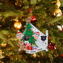 Load image into Gallery viewer, Personalized Ornament Christmas Morning Family 2
