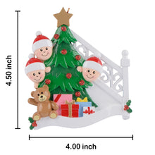 Load image into Gallery viewer, Personalized Ornament Christmas Morning Family 3
