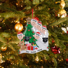 Load image into Gallery viewer, Personalized Ornament Christmas Morning Family 5
