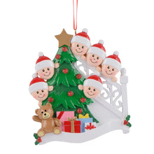 Load image into Gallery viewer, Personalized Ornament Christmas Morning Family 6
