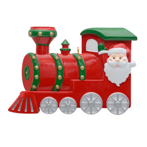 Personalized Christmas Gift Decoration Ornament Santa Train