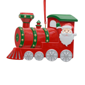 Personalized Christmas Ornament Santa Train
